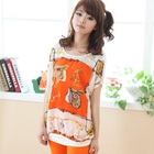 ZOO - Cutout-Back Patterned Top