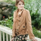 CatWorld - Stand-Collar Belted Jacket