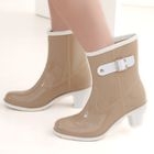 59 Seconds - Buckled Patent Rain Boots