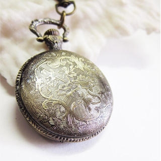 Vintage pocket watch Necklace