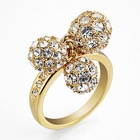 Moonbasa - Rhinestone Ball Ring