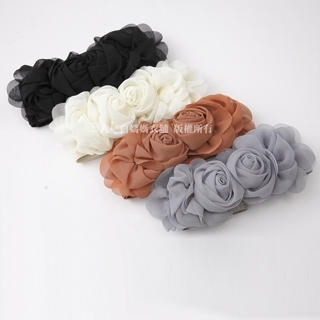 Chiffon Corsage-Accent Belt