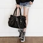 yerwang - Leopard-Print High Top Wedge Sneakers