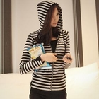 ode' - Stripe Hoodie