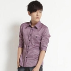 AOYAMA - Elbow-Sleeve Striped Silk Shirt