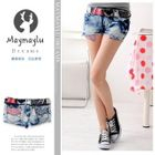 Maymaylu Dreams - Distressed Denim Shorts with Belt