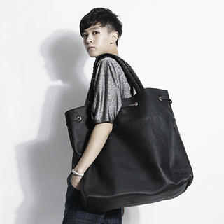 Faux-Leather Oversized Tote Faux-Leather Oversized Tote
