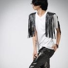 deepstyle - Epaulette Short-Sleeve T-Shirt