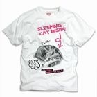 SCOPY - Crewneck Tee - 'Sleeping Inside' - Cat (Unisex )