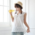Ukki - Frilled Eyelet Blouse