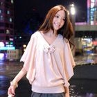 Tokyo Fashion - Flutter-Sleeve Bow-Accent Top