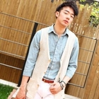 VINTAGE BROTHERS - Waffle Knit Vest