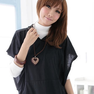 Pocket Front Short Sleeve Tee with Hood Pocket Front Short Sleeve Tee with Hood