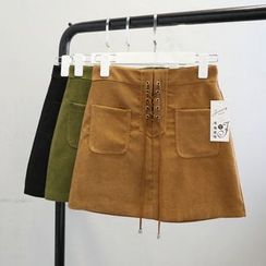 Phantasy - Lace-Up Mini Skirt Phantasy - Lace-Up Mini Skirt