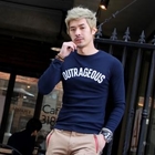 VINTAGE BROTHERS - Logo-Print Long-Sleeve T-Shirt
