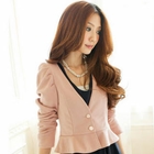 Tokyo Fashion - Shirred-Sleeve Cropped Jacket