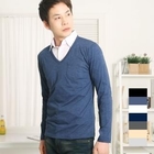 SEOBEAN - Single-Pocket V-Neck Top