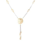Keleo - 18K White & Yellow Gold Dangling Necklace