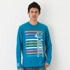 Buden Akindo - Long-Sleeve Print T-Shirt- Painting Pig
