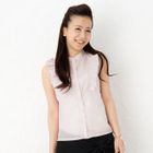 ageha@shibuya - Frill-Trim Sleeveless Blouse