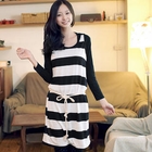 OrangeBear - Set: T-Shirt + Striped Tank Dress