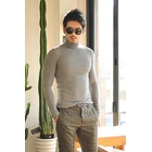 CITY AND THE MAN - Turtleneck Ribbed Top