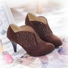 Smoothie - Faux-Suede Studded Shoe Boots