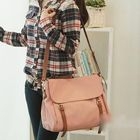 PG Beauty - Belted Flap Shoulder Bag