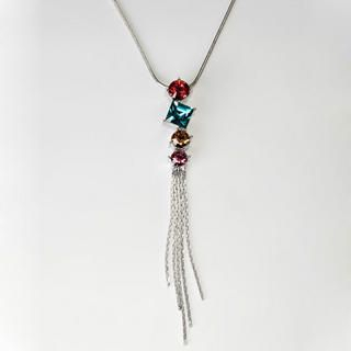 Rhinestone Fringed Necklace Rhinestone Fringed Necklace