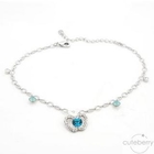 Cuteberry - Rhinestone Apple Anklet