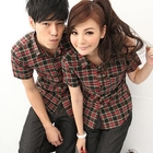 MR.PARK - Short-Sleeve Plaid Shirt