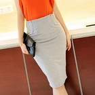Jack Grace - Pleated-Yoke Pencil Skirt