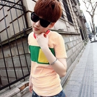 CRYX - Contrast-Pocket Striped T-Shirt