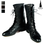 Purplow - Lace-Up Mid-Calf Boots