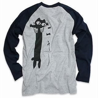 Crewneck Long Sleeve Tee - 'LOVE CAT'