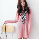 BAIMM - Striped Scarf-Accent Tunic