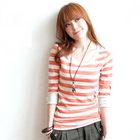 Tokyo Fashion - 3/4-Sleeve Striped Top