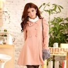 JK2 - Bow-Accent Lace-Back Coat