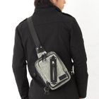 BLACK ASUKA - Faux Leather-Trim Sling Bag