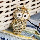 Miss Girl - Rhinestone Owl Mobile Strap