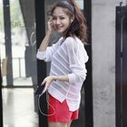 LORIKEET - Hooded Pointelle Knit Top