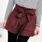 prischu essentials - Cuffed Shorts with Sash