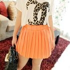 Jack Grace - Pleated Chiffon Mini Skirt