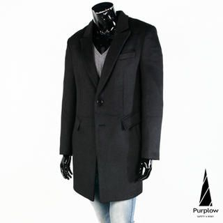 Single-Breasted Wool Coat
