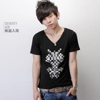 SeventyAge - Gem-Accent Printed T-Shirt