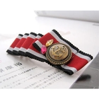 Fit-to-Kill - Vintage Button Ruffles Hairpin - Red