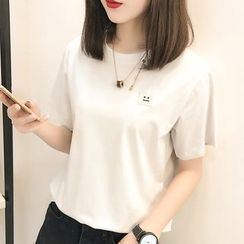 Ranee - Short-Sleeve Embroidery T-Shirt Ranee - Short-Sleeve Embroidery T-Shirt