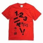 SCOPY - [Unisex] Short-Sleeve Print T-Shirt - 1,2,3,MEOW!