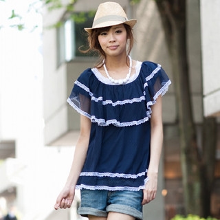Layered Lace-Trim Tunic Layered Lace-Trim Tunic