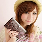 PG Beauty - Heart Texture Pattern Long Wallet